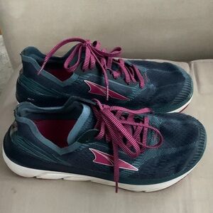 Altra Blue and Pink Athletic Shoes with Wide Toe Box